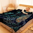 thumbnail image 2 of Mothers Day Birthday Gifts for Mom, Flannel Throw Blanket to My Mom from Daughter Son Soft Blanket Mothers Gift for Sofa Travel Bedding YR001, 2 of 5