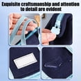 thumbnail image 2 of Pencil Case Large Capacity Waterproof Canvas Stationery Storage Bag for Collage Office Travel Workers, 2 of 6