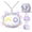 Purple, variant on Kids Bear Ear Clip On Earbuds, Open Ear Earbuds with Rotatable Case - 85dB Safe Volume, 30H Playtime, Built-in Mic, Wireless Bluetooth Headphones for School Travel, Gift for Girls Boys