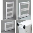 thumbnail image 4 of Basicwise QI003220 Armoire de Rangement Mince Organisateur 4 Tablettes Chariot Roulant Coulissant Tour avec Roues, 4 of 5