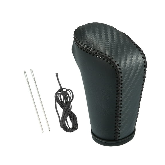 Gear Shift Knob Cover Transmission Boots Shifter Lever Sheath for Honda Accord 2018-2022 Carbon Fiber Pattern Black