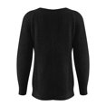 thumbnail image 3 of NAMTYQX Cute Sweaters for Women Printing Warm Womens Pullover Sweaters Crewneck Long Sleeve Loose Fit Casual Black Size L, 3 of 5