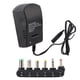 thumbnail image 1 of Adaptador de corriente LYUMO de 3 a 12 V y 2 clavijas con 6 enchufes de CC, 1 of 8
