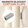 thumbnail image 5 of Fountwell Magnetic Curtain Clips – Hold Curtains Closed, Detachable Buckle, No Drill, Privacy Protection for Indoor & Outdoor Patio Curtains, 5 of 10