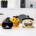 thumbnail image 2 of Halloween Pumpkin Tealight Holders with Glowing Faces, Table Centerpieces for Home Party Decorations, 2 of 20