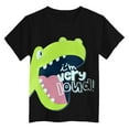 thumbnail image 4 of Gubotare Boys Tshirt Boys Cool Breathable Cartoon T-Shirt Summer Fun Colorful Graphic Soft Casual Tops Sizes 2-3T (Black,2-3 Years), 4 of 4