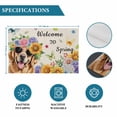 thumbnail image 6 of Spring Dog Placemats Set of 6, Rustic Watercolor Botanical Floral Sunflower Placemats for Dining Table, Place Mats for Kitchen Tabletop, Waterproof Wipeable Dining Table Mats Set, 6 of 9
