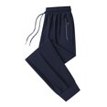 thumbnail image 2 of Plebaso Mens Athletic Pants Elastic Waist Drawstring Lightweight Running Trousers with Zipper Pockets, 2 of 6
