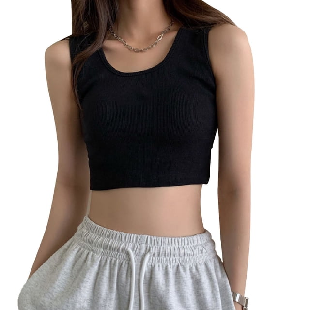 Camiseta sin mangas deportiva acanalada para mujer, camiseta sin mangas deportiva para mujer, camiseta sin mangas para entrenamiento para mujer, camiseta sin mangas ajustada para ejerci