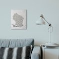 thumbnail image 3 of Stupell Industries Shabby Chic Wisconsin Patterned Grey US State Design Canvas Art, 16 x 20, by Ziwei Li, 3 of 7