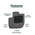 thumbnail image 2 of ecoMats Carpet Floor Mats for 2016 to 2022 Honda HR-V with Heel pad and Retention Clips - Front and Rear - Gray, 2 of 7
