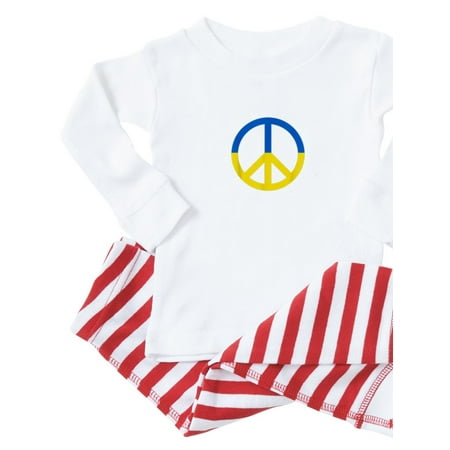 

CafePress - Peace For Ukraine Lover I Stand With Ukrai Pajamas - Toddler Long Sleeve Pajama set