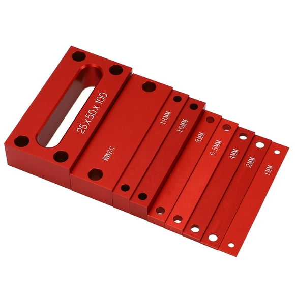 Aluminum Alloy Setup Bars, Etching Scale Height Gauge Set Multifunctional 9 Sizes For Woodwork Measurement
