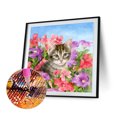 thumbnail image 2 of 5D DIY diamante pintura completo redondo taladro animal en flor pared decoración Rhinestone Hugtrwg Para estrenar, 2 of 9