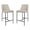Stone Gray, variant on Loft Contemporary Vegan Leather Metal Counter Stool in Stone Gray - Set of 2