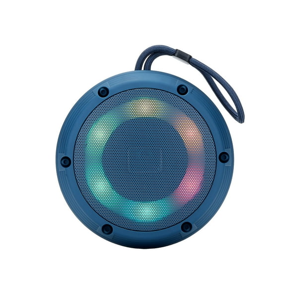 Outdoor Portable Bluetooth Speaker with Colorful Lights TWS Interconnection and HiFi Sound Ideal for Cycling and Camping Long Battery Life with 1200mAh Built-in Handle for Easy Carry