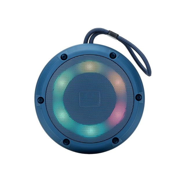 Pisexur - Altavoz Bluetooth para hombre, luz colorida, luminoso, para exteriores, para montañismo, portátil, colgante, de alta potencia, inalámbrico, con modo de espera prolongado, para niños, organi