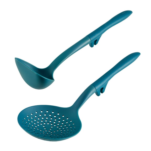 Rachael Ray Lazy Tool Kitchen Utensils Set, 2-Piece, Teal