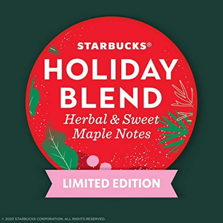 Starbucks Coffee Company Holiday Limited Edition Gingerbread Coffee K Cups Pods - 22 Count - 1 Box