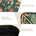 thumbnail image 5 of FORMRS Makeup Bag Travel Cosmetic Organizer for Women Fold Flat Zipper Pouch with Handle, Brown Christmas Gingerbread, 5 of 8
