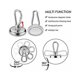 thumbnail image 2 of Paquete de 2 ganchos magnéticos con ganchos de resorte desmontables, ganchos magnéticos resistentes para, 2 of 5