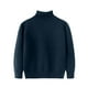 thumbnail image 2 of Cowsor Toddler Baby Boys Girls Knit Sweaters Turtleneck High Collar Fall Winter Soft Warm Sweater Pullover Tops, 2 of 7