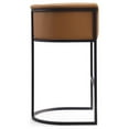 thumbnail image 4 of Manhattan Comfort Cosmopolitan 29.5" Faux Leather Barstool in Camel (Set of 3), 4 of 6