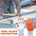 thumbnail image 4 of Horivan Heavy Duty Work Gloves with Non Slip Grip Reinforced Protective Padded Palm for Construction Mechanics Yard Work Gardening and DIY Projects Durable Safety Gloves for Men, 4 of 5
