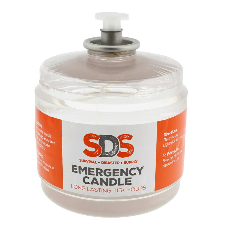 SDS  Survival Candles Long Burning Candles for Emergency Candle 115 Hours  3pk 