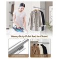 thumbnail image 4 of 12 Inch Valet Rod for Closets Pull Out Closet Valet Rod Slide Out with 4 Hooks Pull Out Clothes Hanger Closet, 4 of 5