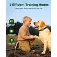 thumbnail image 3 of Shock Collar for Dogs, IP67 Waterproof Dog Training Collar with Remote Control, 3 Modes: Beep, Vibration, Safe Static, Rechargeable Adjustable for 15-110lbs Medium Large Dogs, 3 of 8