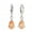 Orange, variant on KDSJSXW Pearl Necklace Earrings Inlaid Female Earrings 1Pair Silver S925 Dangle Earrings Earrings Gold Earrings Stud Earrings for Women(Orange,One Size)
