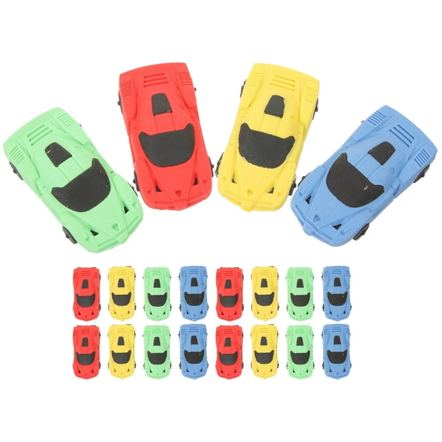 MasteelfCA 20pcs Cartoon Eraser Creative Racing Car Shape Rubber Erasers School Supplies Class Prizes Rewards Gifts
