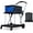 blue, variant on Foldable Shopping Cart for Groceries, 2-Tier Collapsible Utility Carts with Wheels & Removable Storage Crate, Aluminium & PP, Portable for Supermarket & Home Use, Blue