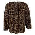 thumbnail image 3 of Women's Patterned Off-The-Shoulder Bell Sleeve Tassel Top-C-XS, 3 of 5