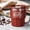 Red 16oz Stainless Steel Coffee Mug, variant on 304 Stainless Steel Double-Wall Insulated Coffee Mug with Lid - 16oz Large Capacity Vacuum for Hot/Cold Drinks - Leakproof Travel Cup for Office, School, Camping