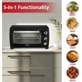 thumbnail image 2 of Aiwa Convection Toaster Oven, Countertop Oven with Bake, Toast, & Broil Functions, 1400W, Black, 2 of 7