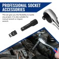 thumbnail image 3 of WORKPRO 18-Piece Impact Socket Extension Set, Includes Socket Adapters, Ratchet Extension Set, Socket Extension Bar, Swivel Universal Joints and Impa, 3 of 8