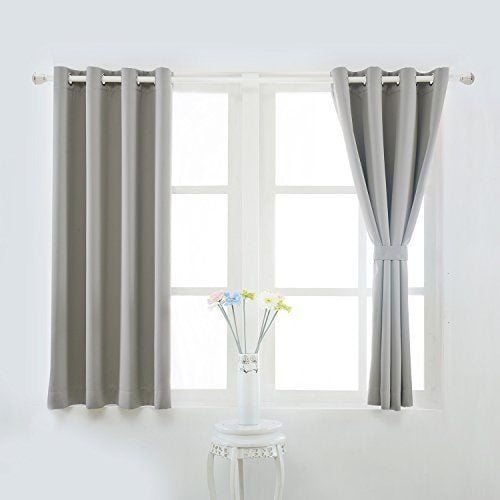 Yoja Thermal Insulated Grommet Blackout Curtains Back Tab Drapes