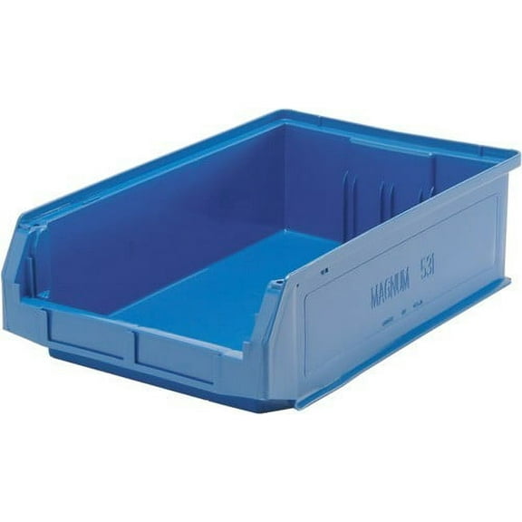 19 3/4" Deep x 18 3/8" Wide x 11 7/8" High Blue Magnum Bin