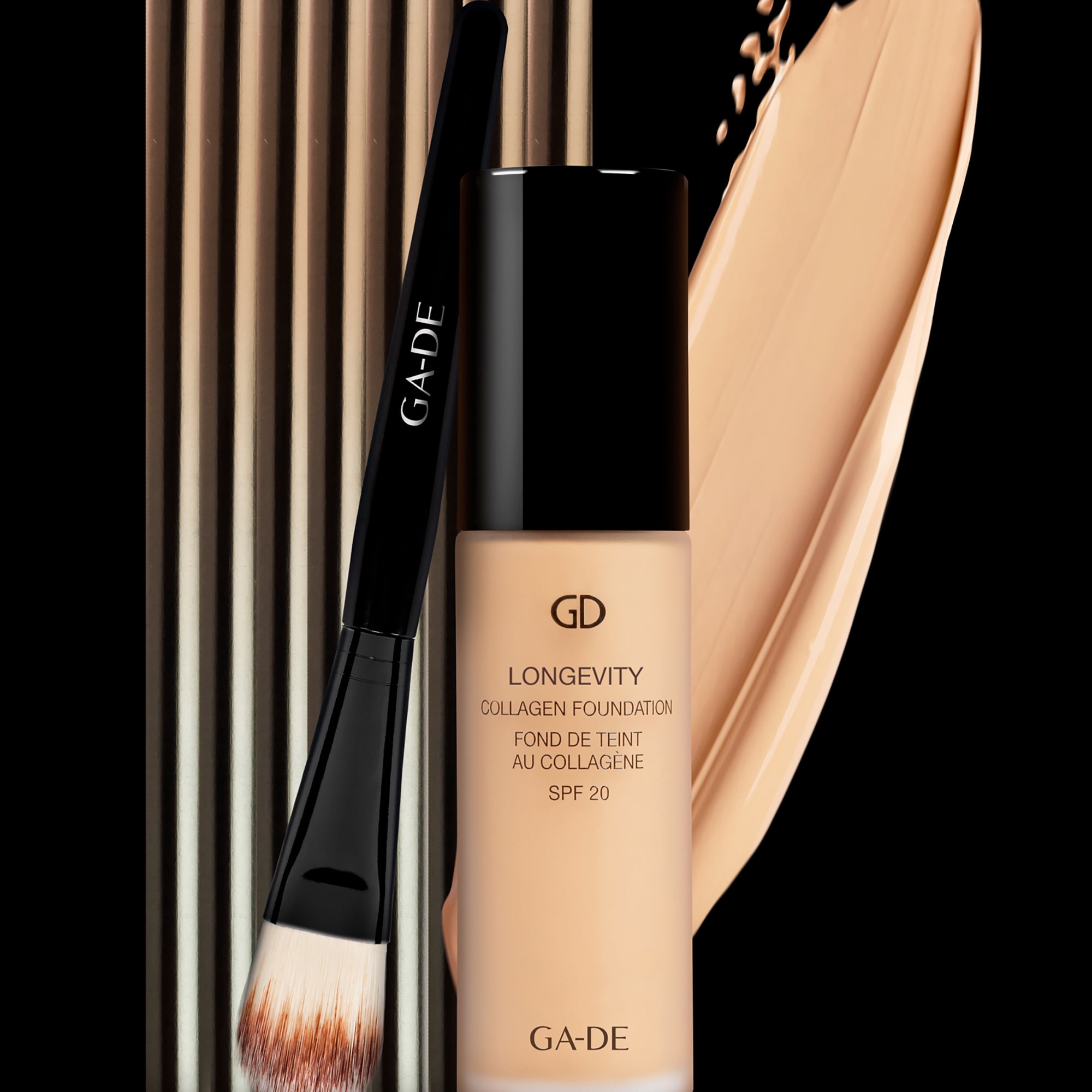 GA-DE Longevity Collagen Foundation 503, Liquid Foundation Makeup, 1 oz