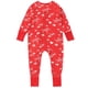 thumbnail image 4 of Cowsor Onepiece Romper Baby Boy Girl Newborn Zip Up Outfit Long Sleeve Rollover cuffs, 4 of 7