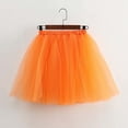 thumbnail image 5 of DuoJiaJ Tutu Skirts for Women Layered Casual Party Skirt Adult Ballet Dancing Skirts,Orange M, 5 of 5