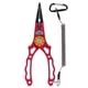 thumbnail image 2 of Alicates de pesca de aluminio quitar anzuelos soporte para peces herramienta de anillo dividido Clip abrazadera cortadores de línea con cordón y bolsa de almacenamiento Maboto Alicates, 2 of 7