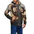 thumbnail image 2 of Honeii Sky Sunset Bronze Dragon Print Hoodies for Men, Pullover & Full Zip, Breathable Zip up Hoodie, Sweatshirt-XX-Large, 2 of 5