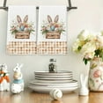 thumbnail image 4 of Easter Chick Bunny Kitchen Towels Dish Towels, 16x24in Flower Egg Hand Towels for Spring Farmhouse Holiday Decoration, 4 of 6