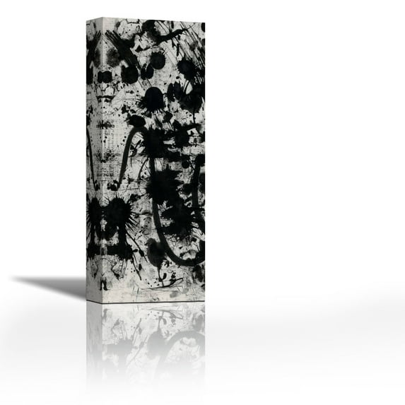 Splatter - Contemporary Fine Art Giclee on Canvas Gallery Wrap - wall décor - Art painting - 9 x 27 Inch - Ready to Hang