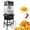 Black, variant on Jopath Commercial Popcorn Machine With Cart and 20 Oz Kettle, Vintage-Style Popper on Wheels with Tempered Glass, Warming Deck, 1440W Popcorn Popper for Parties, Events and Home Theater(Red)