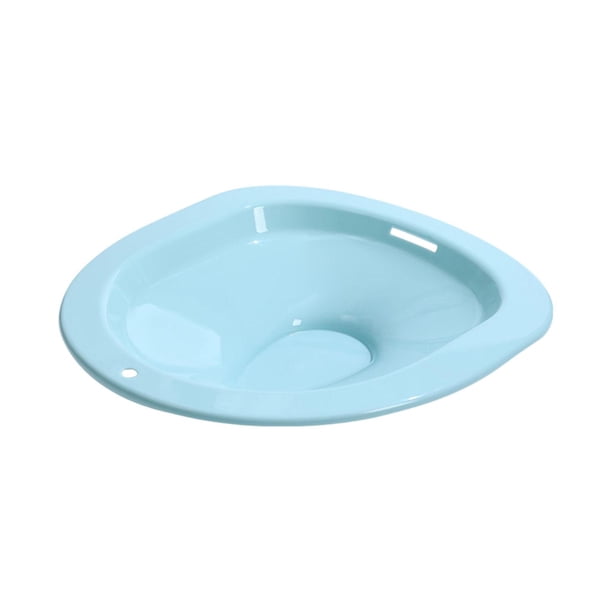 Baño de asiento para asiento de inodoro Limpieza diaria Universal Colgable Gran capacidad sobre Azul