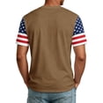 thumbnail image 5 of 250 Anniversary USA Shirt 1776-2026 250th Birthday Patriotic American Flag T-Shirt Brown M, 5 of 5
